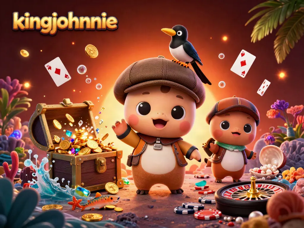 Experience the excitement of kingjohnnie with vivid video poker action in a dynamic 3D scene.